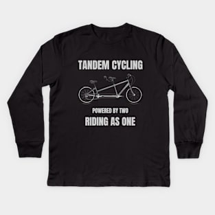 TANDEM RIDING AS ONE Kids Long Sleeve T-Shirt